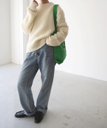 CANAL JEAN | via j(ヴィアジェイ) アルパカ混あぜクルーネックニット(ニット/セーター)