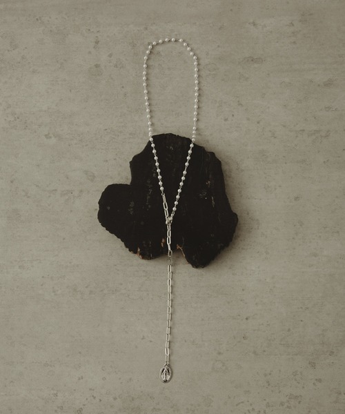 COLOR TOKYO ACCESSORIES(カラートウキョウアクセサリー)の「パール+チェーンコインロザリオネックレス(ネックレス・レディース・Silver/GOLD ・FREE)」の1枚目の写真