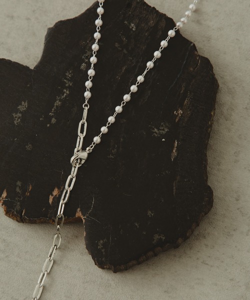 COLOR TOKYO ACCESSORIES(カラートウキョウアクセサリー)の「パール+チェーンコインロザリオネックレス(ネックレス・レディース・Silver/GOLD ・FREE)」の14枚目の写真