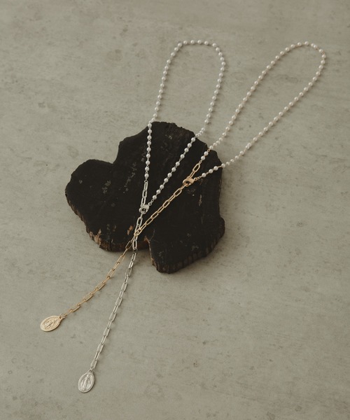 COLOR TOKYO ACCESSORIES(カラートウキョウアクセサリー)の「パール+チェーンコインロザリオネックレス(ネックレス・レディース・Silver/GOLD ・FREE)」の18枚目の写真