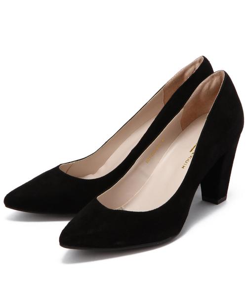 BEAUTY&YOUTH UNITED ARROWS(ビューティーアンドユースユナイテッドアローズ)の「BYSF スウェード ポインテッドトゥパンプス 7.5◆(パンプス・レディース・ブラック/ナチュラル/ネイビー/ライトピンク・37/36/36h/37h/35h/38)」の1枚目の写真