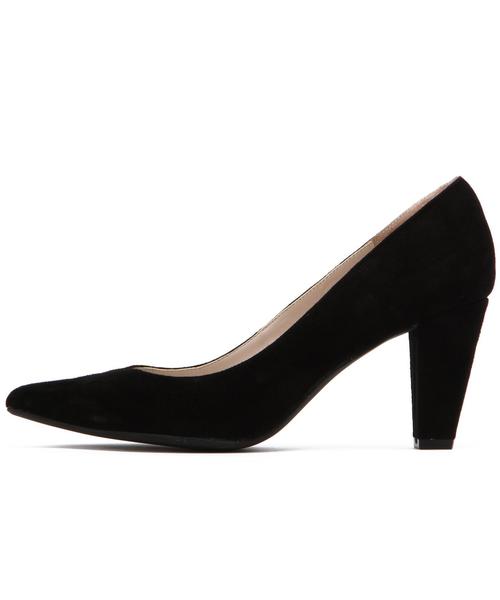 BEAUTY&YOUTH UNITED ARROWS(ビューティーアンドユースユナイテッドアローズ)の「BYSF スウェード ポインテッドトゥパンプス 7.5◆(パンプス・レディース・ブラック/ナチュラル/ネイビー/ライトピンク・37/36/36h/37h/35h/38)」の6枚目の写真