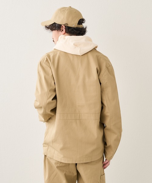 GEVACO（ゲバコ）の「【なにわ男子 大橋和也さん着用】【GEVACO / ゲバコ】ヘリンボンユーロワークジャケット（カバーオール・メンズ・ベージュ/ブルー・S/M/L）」の11枚目の写真