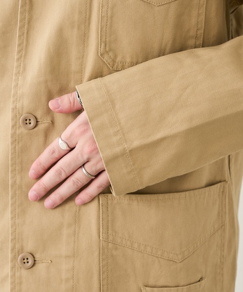 GEVACO（ゲバコ）の「【なにわ男子 大橋和也さん着用】【GEVACO / ゲバコ】ヘリンボンユーロワークジャケット（カバーオール・メンズ・ベージュ/ブルー・S/M/L）」の20枚目の写真