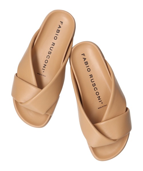 FABIO RUSCONI（ファビオルスコーニ）の「【FABIO RUSCONI】ラウンドトウフットベッドサンダル(F22106)（サンダル・レディース・オレンジ/ベージュ/ブラック/アイボリー・36/38/37/35/39）」の5枚目の写真