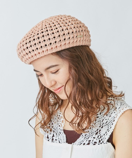 kaorinomori（カオリノモリ）の「カオリノモリ　コルベールベレー（ハンチング/ベレー帽・レディース・ホワイト/ブラック/ブラウン/ライトオレンジ系/グリーン・M/57.5cm）」の7枚目の写真