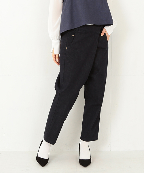 Ray BEAMS（レイビームス）の「RBS / アシンメトリーパンツ（その他パンツ・レディース・ベージュ/オリーブ/ネイビー・0/1）」の3枚目の写真