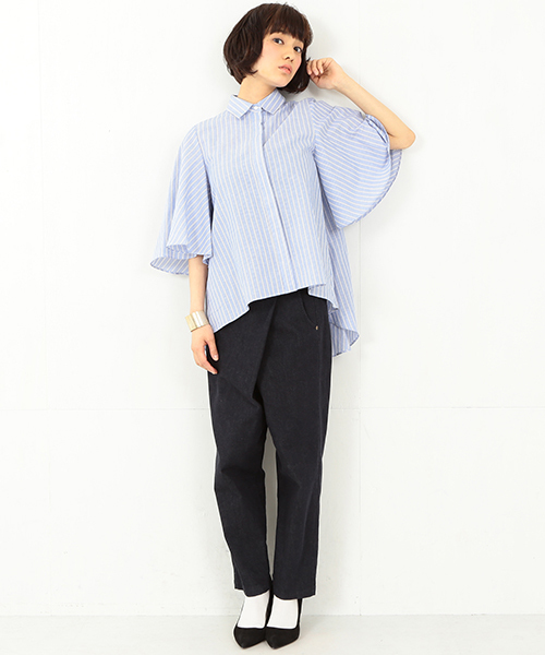 Ray BEAMS（レイビームス）の「RBS / アシンメトリーパンツ（その他パンツ・レディース・ベージュ/オリーブ/ネイビー・0/1）」の18枚目の写真