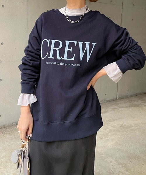 DouDou（ドゥドゥ）の「袖異素材フリルプルオーバー（Tシャツ/カットソー・レディース・オフホワイト/ライトグレー/ブラック・FREE）」の11枚目の写真