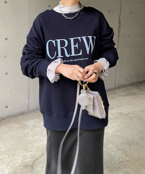 DouDou（ドゥドゥ）の「袖異素材フリルプルオーバー（Tシャツ/カットソー・レディース・オフホワイト/ライトグレー/ブラック・FREE）」の12枚目の写真