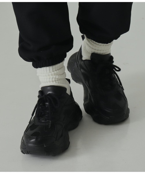 ANAP（アナップ）の「ダッドシューズ（スニーカー・レディース・ブラック/ホワイト/ベージュ・L/M/S）」の6枚目の写真