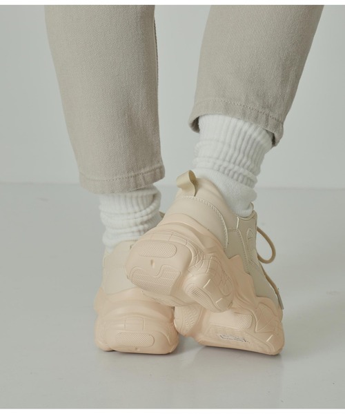 ANAP（アナップ）の「ダッドシューズ（スニーカー・レディース・ブラック/ホワイト/ベージュ・L/M/S）」の14枚目の写真