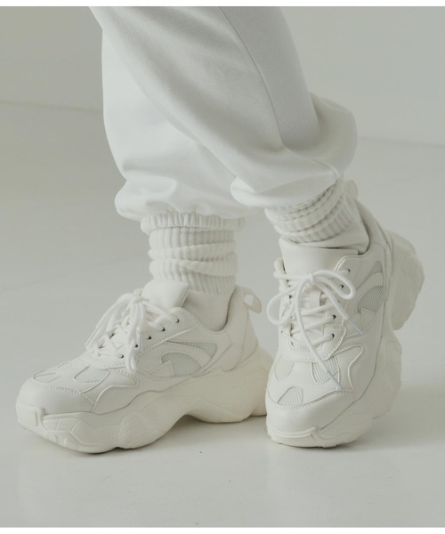 ANAP（アナップ）の「ダッドシューズ（スニーカー・レディース・ブラック/ホワイト/ベージュ・L/M/S）」の15枚目の写真