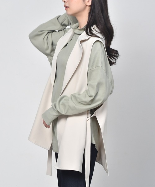 RETRO GIRL（レトロガール）の「サイドDカンベスト（ベスト・レディース・アイボリー/グリーン/ブラック・FREE）」の2枚目の写真