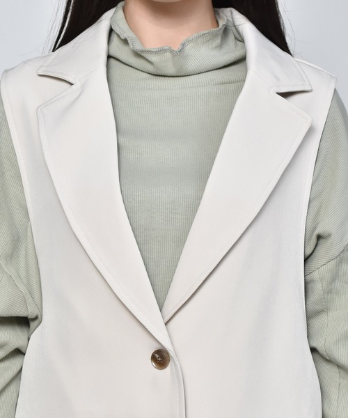 RETRO GIRL（レトロガール）の「サイドDカンベスト（ベスト・レディース・アイボリー/グリーン/ブラック・FREE）」の5枚目の写真