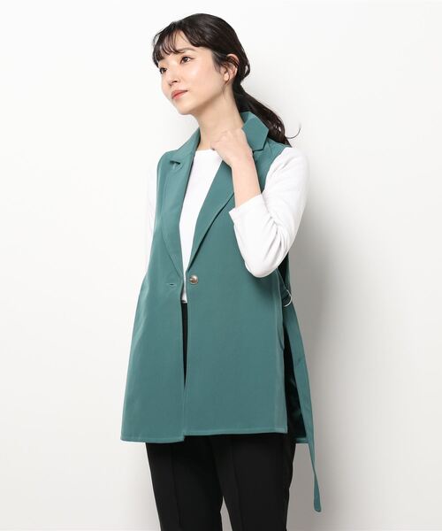 RETRO GIRL（レトロガール）の「サイドDカンベスト（ベスト・レディース・アイボリー/グリーン/ブラック・FREE）」の4枚目の写真