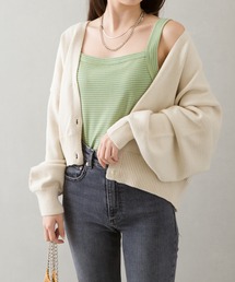 テレコボーダーキャミソール