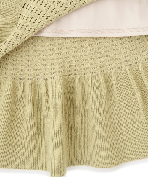 PROPORTION BODY DRESSING(プロポーションボディドレッシング)の「<E>バイカラーアイレットニットアップ / 1212147300(ワンピース・レディース・ブラック/イエロー系その他・SMALL/MEDIUM)」の4枚目の写真