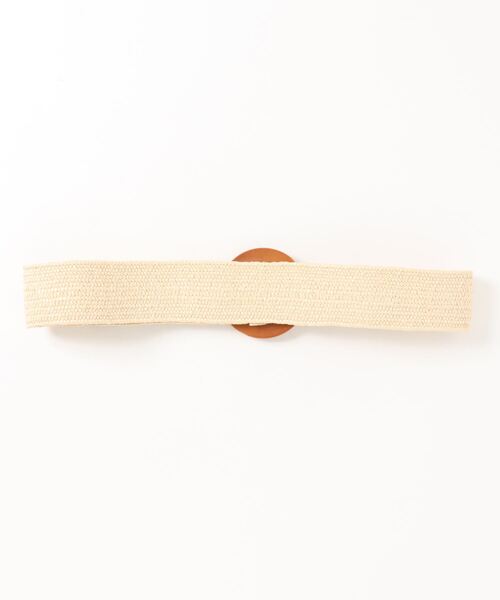 SWINGLE(スウィングル)の「サークルバックルメッシュベルト(ベルト・レディース・カーキ/ベージュ・MEDIUM)」の4枚目の写真