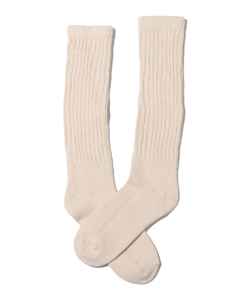 atmos pink（アトモスピンク）の「atmos pink ベーシックカラールーズソックス（ソックス/靴下・レディース・ナチュラル/チャコール・FREE）」の10枚目の写真