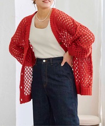 メッシュBIGニットカーディガン