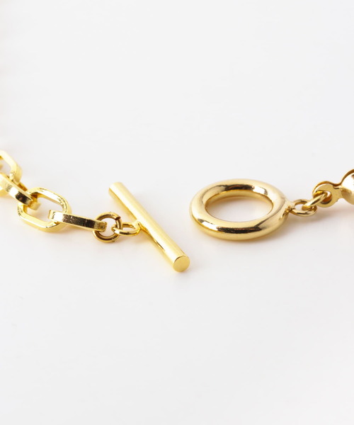 F by ROSSO（エフバイロッソ）の「F by ROSSO　パール×チェーンネックレス（ネックレス・レディース・ゴールド・-）」の5枚目の写真