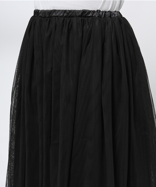 CIAOPANIC（チャオパニック）の「【Ciaopanic】チュールスカート（スカート・レディース・ホワイト/ブラック・FREE）」の6枚目の写真