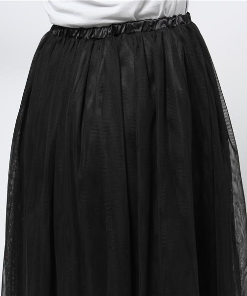 CIAOPANIC（チャオパニック）の「【Ciaopanic】チュールスカート（スカート・レディース・ホワイト/ブラック・FREE）」の7枚目の写真