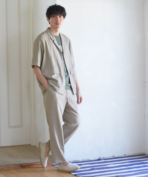 GLOBAL WORK（グローバルワーク）の「スズリライージーパンツ/261962（スラックス・メンズ・ネイビー/その他/ライトベージュ/グリーン/ダークブラウン・SMALL/MEDIUM/LARGE）」の17枚目の写真