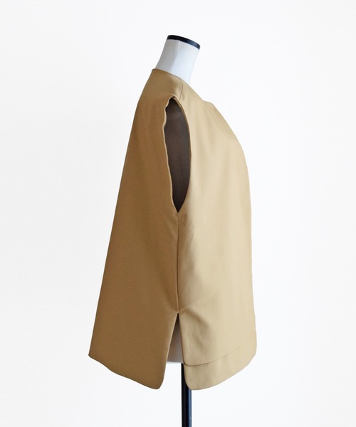 Marient（マリエント）の「ダブルヘムカラーレスジレ（ベスト・レディース・ブラック/ベージュ・FREE）」の16枚目の写真