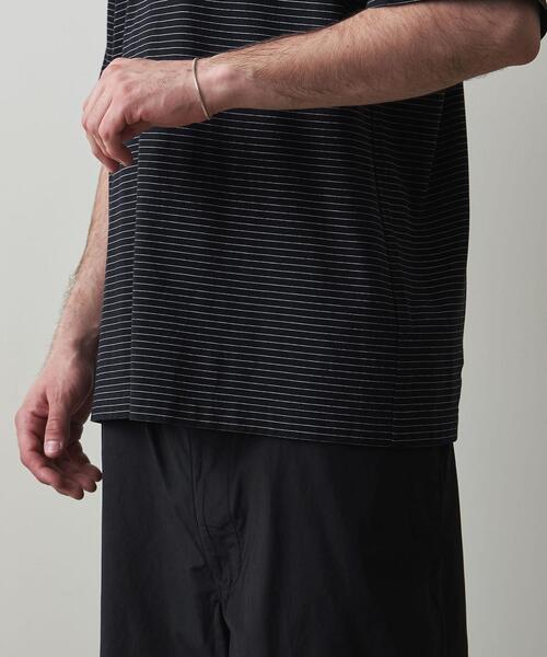 Steven Alan（スティーブンアラン）の「＜Steven Alan＞ SIRO BORDER SHORT SLEEVE TEE-LOOSE/Tシャツ（Tシャツ/カットソー・メンズ・ホワイト/ネイビー・S/M/L/XL）」の12枚目の写真