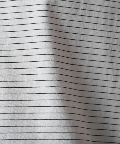 Steven Alan（スティーブンアラン）の「＜Steven Alan＞ SIRO BORDER SHORT SLEEVE TEE-LOOSE/Tシャツ（Tシャツ/カットソー・メンズ・ホワイト/ネイビー・S/M/L/XL）」の16枚目の写真