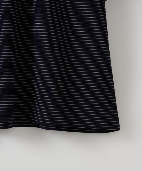 Steven Alan（スティーブンアラン）の「＜Steven Alan＞ SIRO BORDER SHORT SLEEVE TEE-LOOSE/Tシャツ（Tシャツ/カットソー・メンズ・ホワイト/ネイビー・S/M/L/XL）」の14枚目の写真