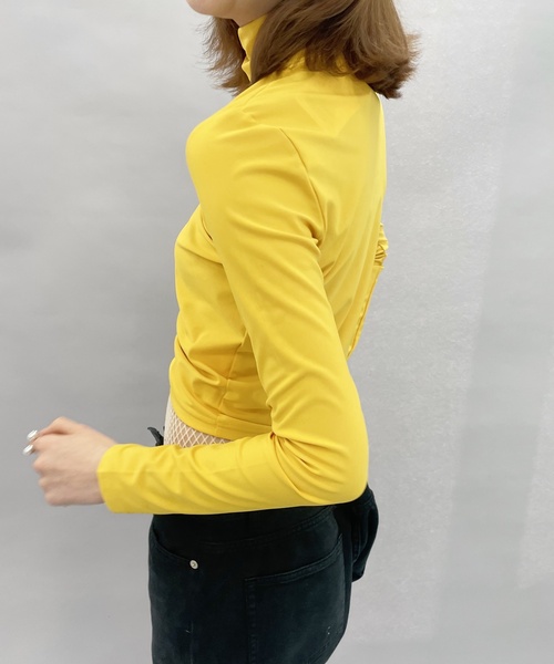 EDIT. FOR LULU（エディットフォールル）の「ストレッチジャージー ハイネックトップ（Tシャツ/カットソー・レディース・ピンク/イエロー/ブルー系その他・FREE）」の8枚目の写真