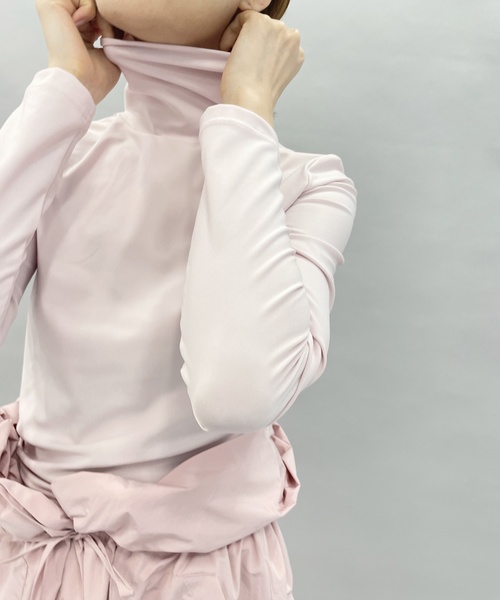 EDIT. FOR LULU（エディットフォールル）の「ストレッチジャージー ハイネックトップ（Tシャツ/カットソー・レディース・ピンク/イエロー/ブルー系その他・FREE）」の12枚目の写真