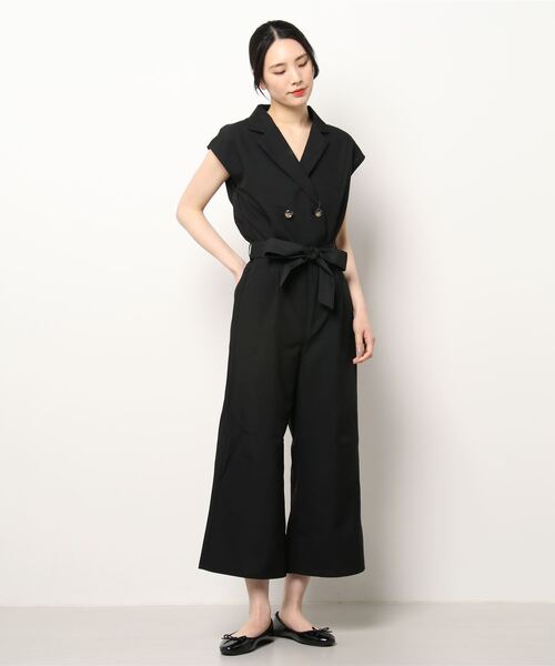 SpRay（スプレイ）の「リネンライクオールインワン（つなぎ/オールインワン・レディース・ブラック/アイボリー/モカ・FREE）」の8枚目の写真