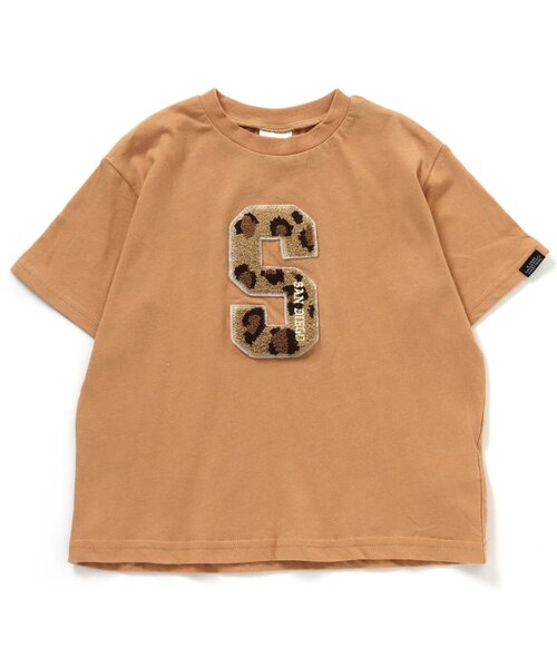 BREEZE（ブリーズ）の「FO SMILE Tシャツ（Tシャツ/カットソー・キッズ・ネイビー/サックスブルー/ピンク/オフホワイト/キャメル/ミント/チャコール・130/110/140/80/120/90/100）」の6枚目の写真