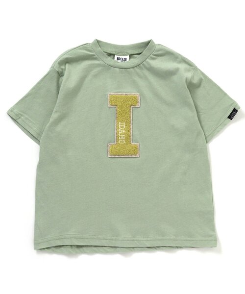 BREEZE（ブリーズ）の「FO SMILE Tシャツ（Tシャツ/カットソー・キッズ・ネイビー/サックスブルー/ピンク/オフホワイト/キャメル/ミント/チャコール・130/110/140/80/120/90/100）」の4枚目の写真