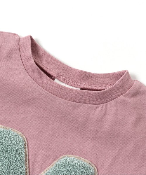 BREEZE（ブリーズ）の「FO SMILE Tシャツ（Tシャツ/カットソー・キッズ・ネイビー/サックスブルー/ピンク/オフホワイト/キャメル/ミント/チャコール・130/110/140/80/120/90/100）」の11枚目の写真