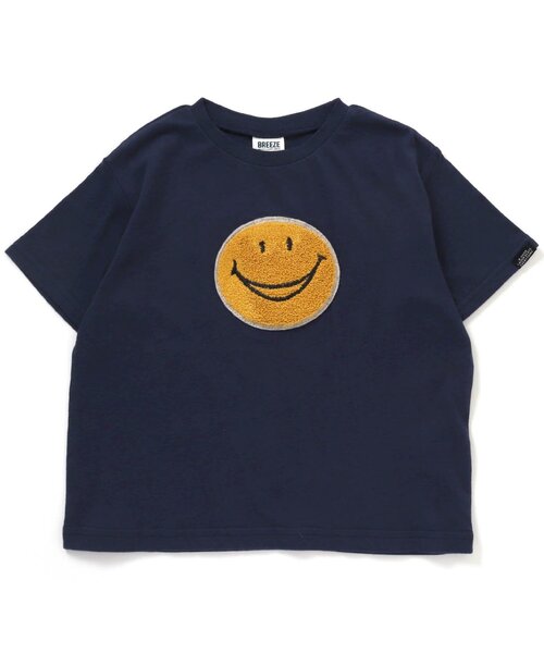 BREEZE（ブリーズ）の「FO SMILE Tシャツ（Tシャツ/カットソー・キッズ・ネイビー/サックスブルー/ピンク/オフホワイト/キャメル/ミント/チャコール・130/110/140/80/120/90/100）」の8枚目の写真