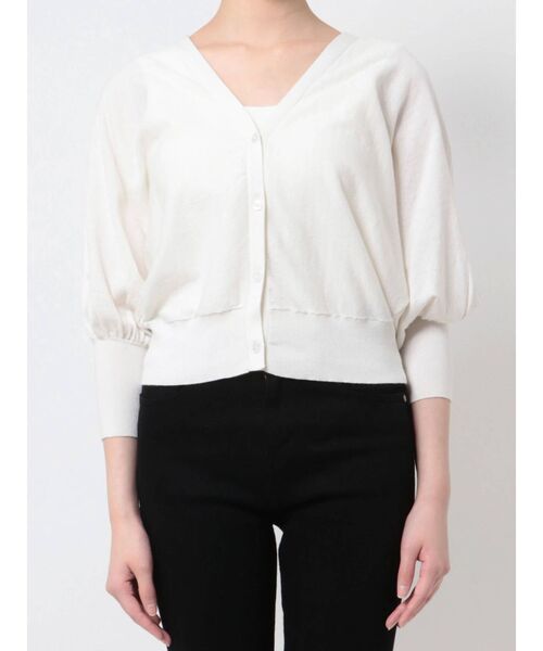 LAGUNAMOON（ラグナムーン）の「エスカフェカーディガン（カーディガン/ボレロ・レディース・ホワイト/ブラック/ミント・FREE）」の5枚目の写真