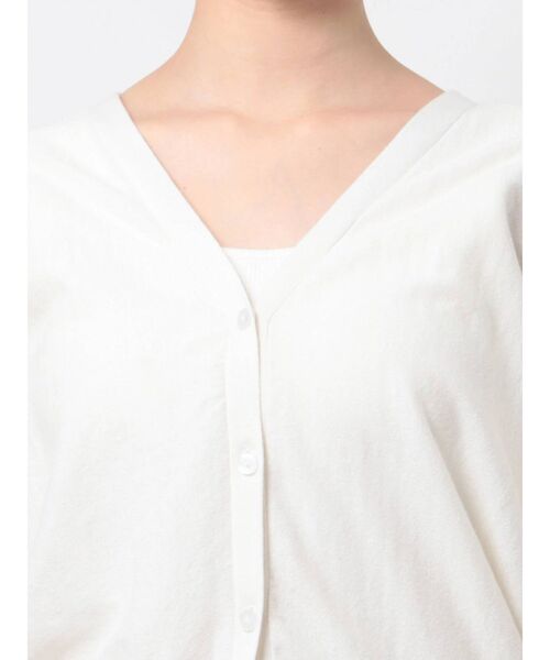 LAGUNAMOON（ラグナムーン）の「エスカフェカーディガン（カーディガン/ボレロ・レディース・ホワイト/ブラック/ミント・FREE）」の8枚目の写真