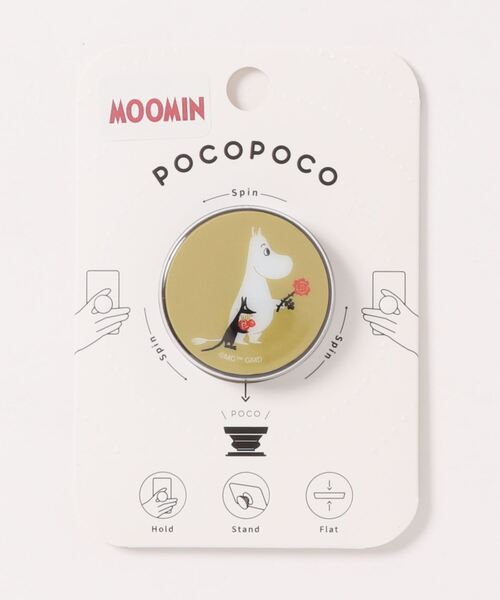 MOOMIN（ムーミン）の「MOOMIN/ムーミン【Moominmamma`s Rose】 POCOPOCO（スマホグッズ・レディース・ローズ/コーラルピンク/イエロー・ONE SIZE）」の4枚目の写真