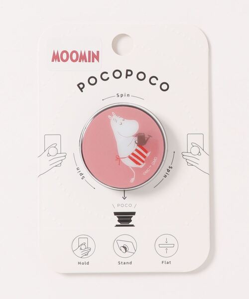 MOOMIN（ムーミン）の「MOOMIN/ムーミン【Moominmamma`s Rose】 POCOPOCO（スマホグッズ・レディース・ローズ/コーラルピンク/イエロー・ONE SIZE）」の5枚目の写真