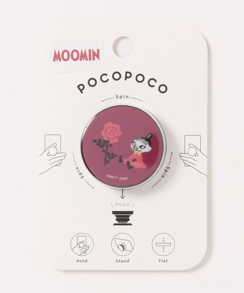 MOOMIN（ムーミン）の「MOOMIN/ムーミン【Moominmamma`s Rose】 POCOPOCO（スマホグッズ・レディース・ローズ/コーラルピンク/イエロー・ONE SIZE）」の6枚目の写真