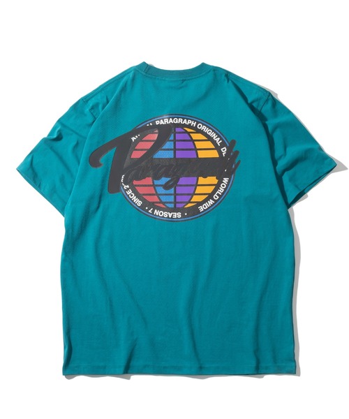 Paragraph（パラグラフ）の「【PARAGRAPH／パラグラフ】カラーアースグラデーションロゴTシャツ/バックプリント/ビッグシルエット（Tシャツ/カットソー・メンズ・パープル/グリーン/アッシュグレー/オレンジ/チャコールグレー/イエロー・FREE）」の12枚目の写真