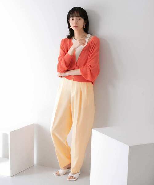 KBF（ケイビーエフ）の「透かし編みニットカーディガン（ニット/セーター・レディース・ライトベージュ/ブルー系その他/ピンク系その他・ONE）」の14枚目の写真