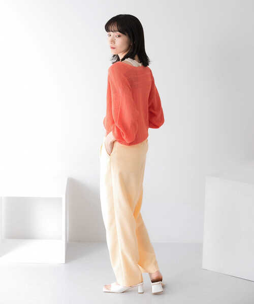 KBF（ケイビーエフ）の「透かし編みニットカーディガン（ニット/セーター・レディース・ライトベージュ/ブルー系その他/ピンク系その他・ONE）」の16枚目の写真