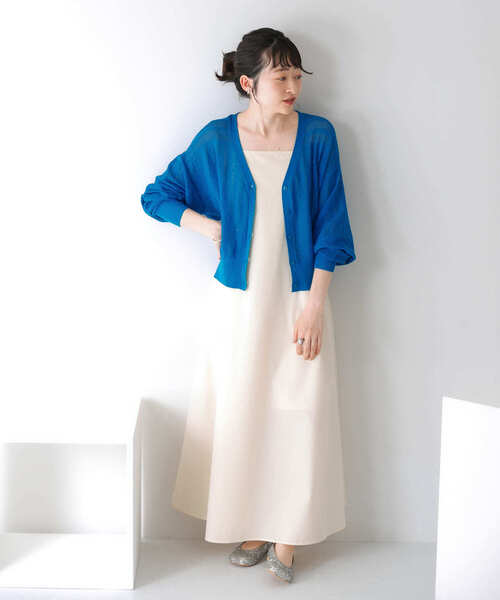 KBF（ケイビーエフ）の「透かし編みニットカーディガン（ニット/セーター・レディース・ライトベージュ/ブルー系その他/ピンク系その他・ONE）」の22枚目の写真