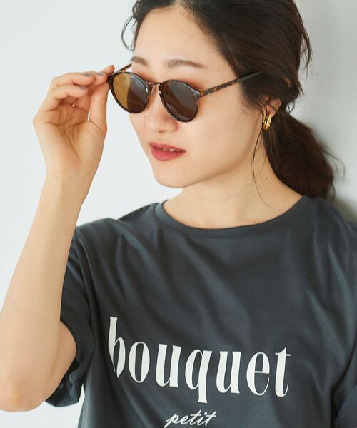 le.coeur blanc（ルクールブラン）の「ボストンサングラス（サングラス・レディース・ブラウン/ブラウン系その他2・FREE）」の2枚目の写真